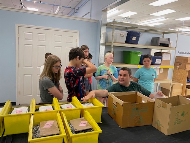 Charlotte S.E.E. students learning from our staff about Lions Services workforce opportunities.