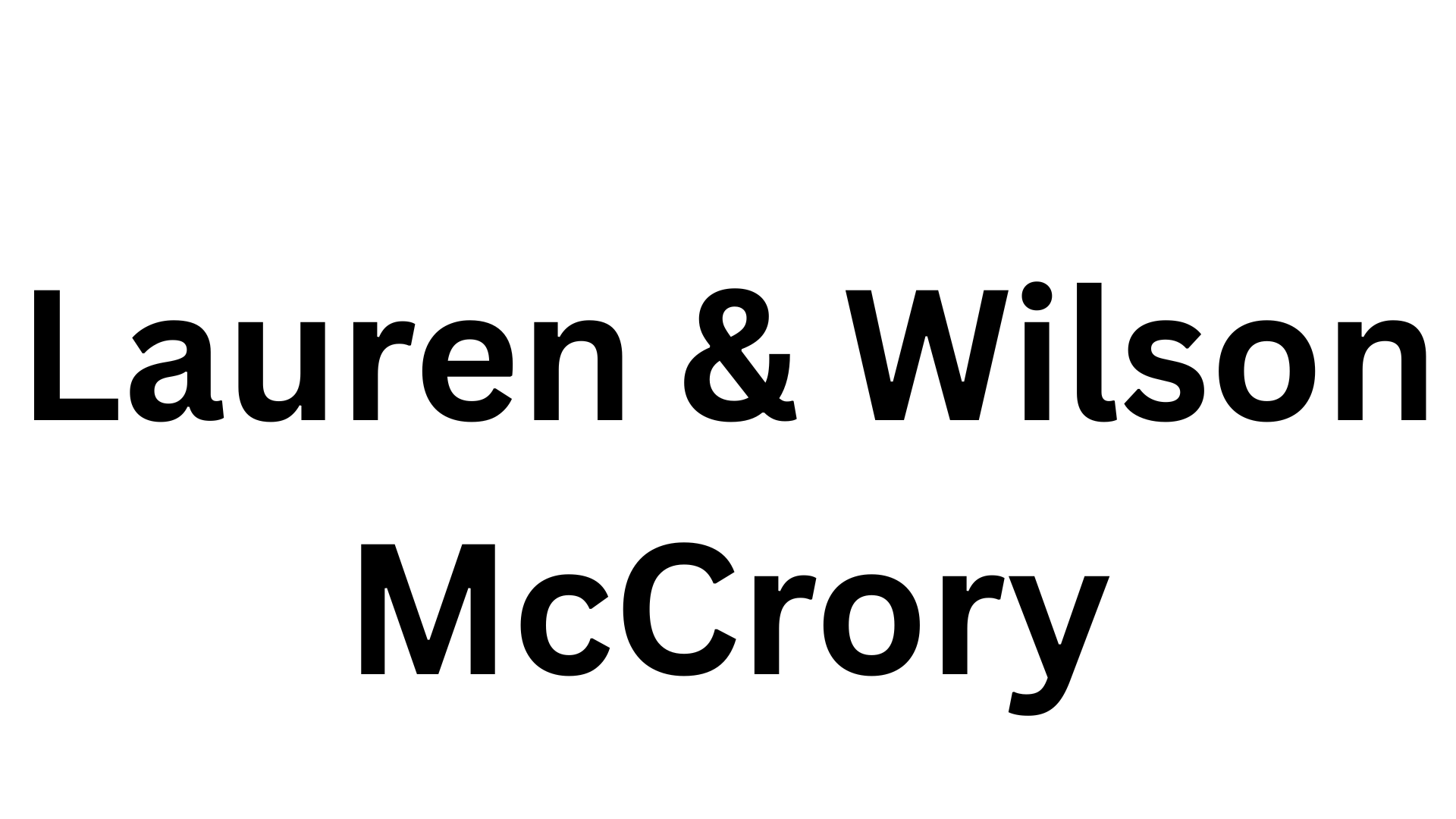 Lauren & Wilson McCrory logo